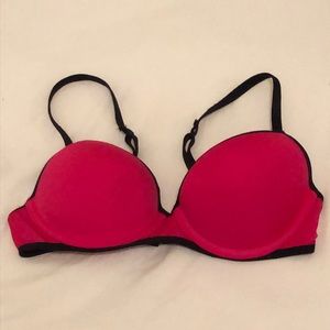 Candie’s Push-Up, 34B, Red/Black
